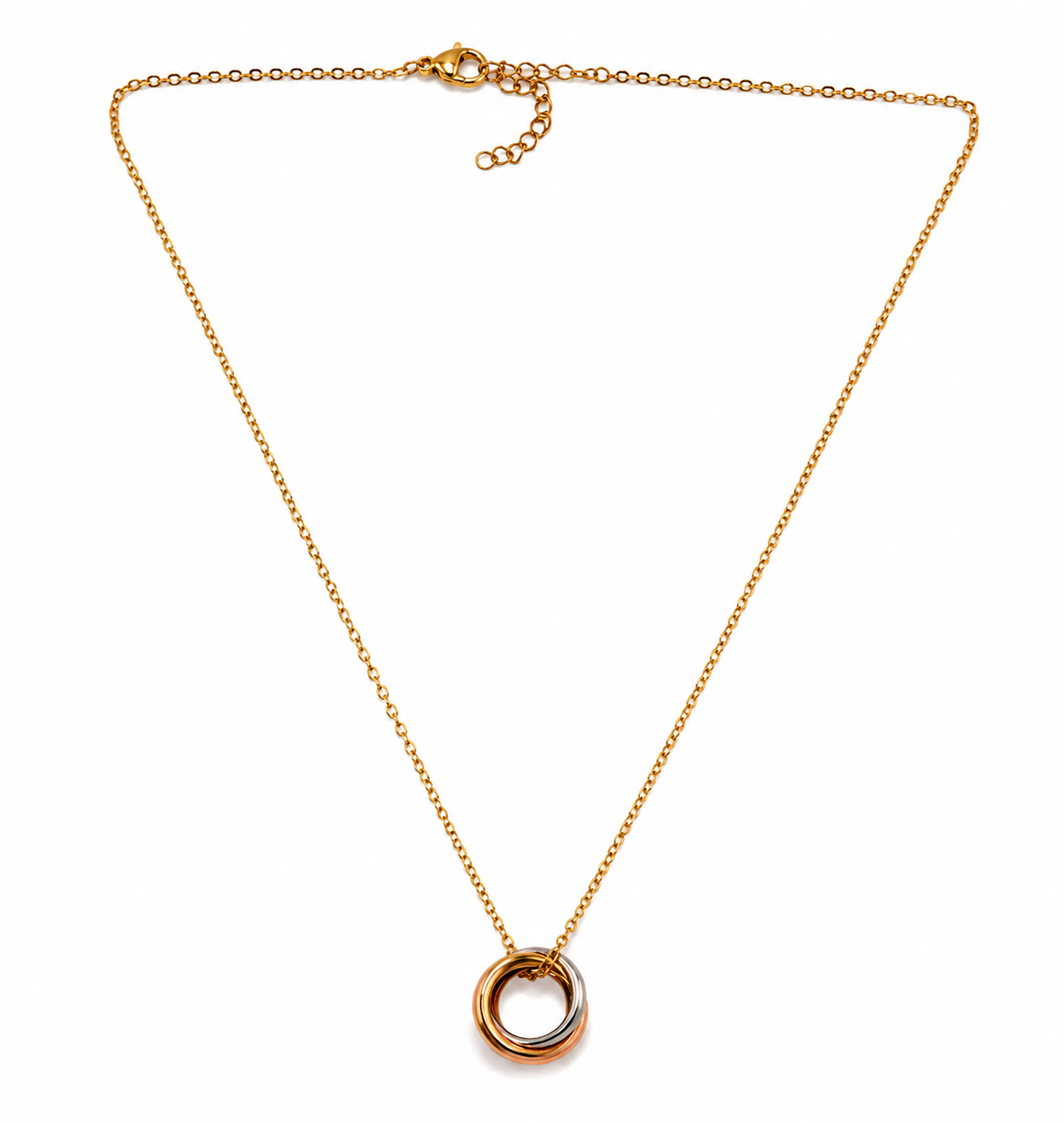 Trinity Interlock Pendant Necklace