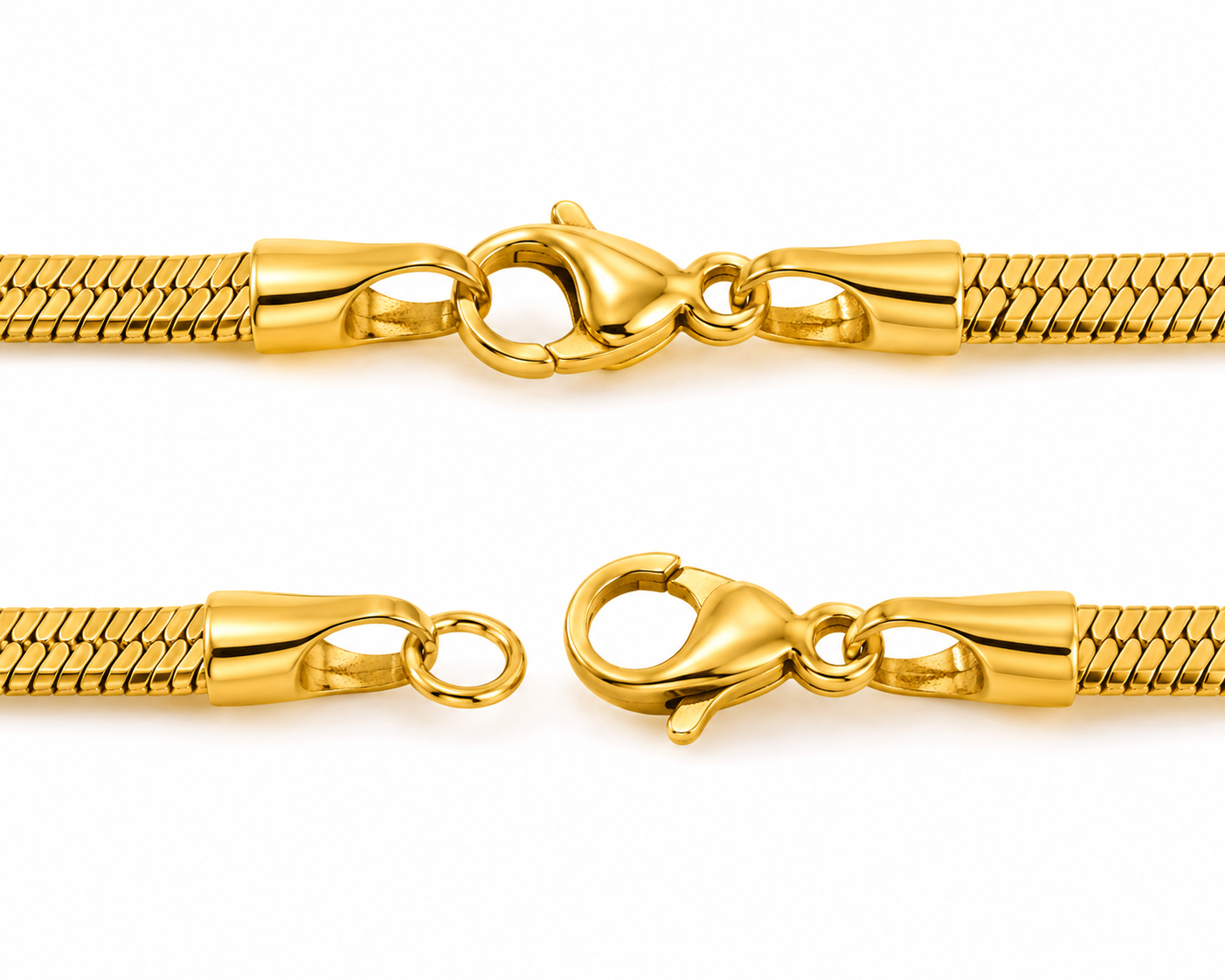 18K Gold Plated Double Circle Necklace & Earring Set | Le Paris Jewels