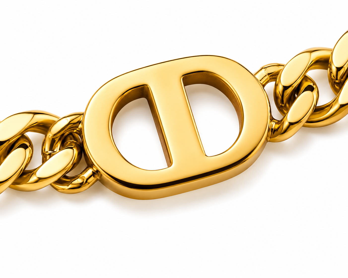 Chunky Cuban Link Statement Necklace – 18K Gold Plated Stainless Steel