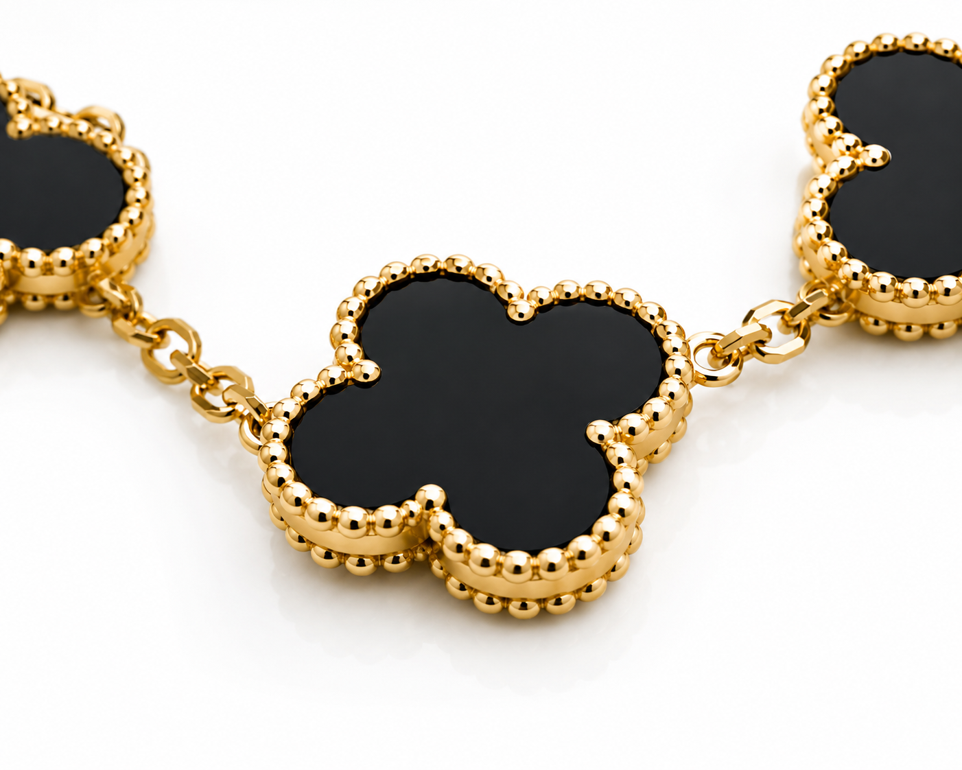 18K Gold Plated Clover Bracelet – Stainless Steel Waterproof Bracelet