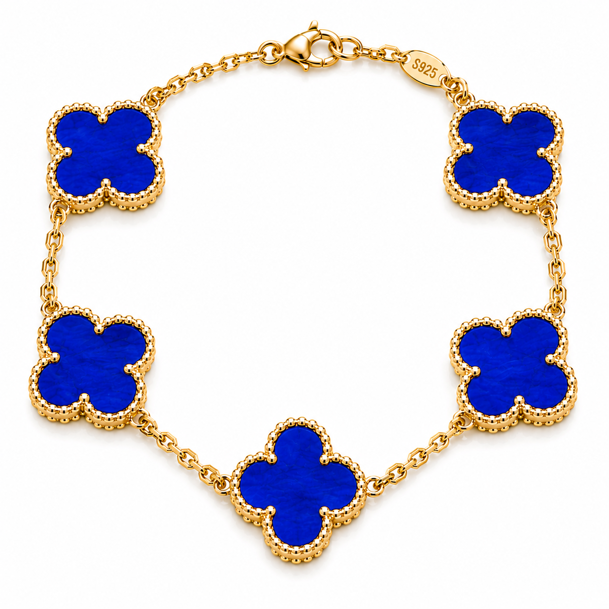 18K Gold Plated Clover Bracelet – Stainless Steel Waterproof Bracelet