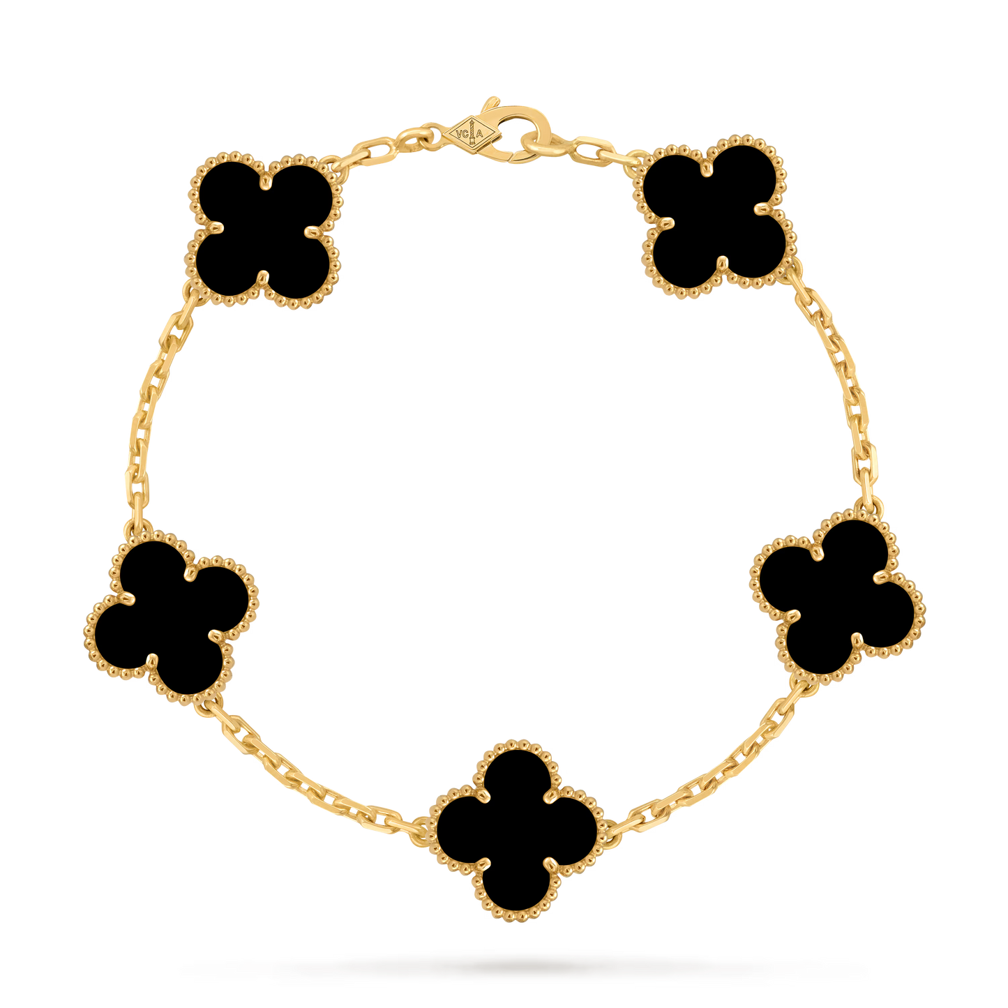18K Gold Plated Clover Bracelet – Stainless Steel Waterproof Bracelet