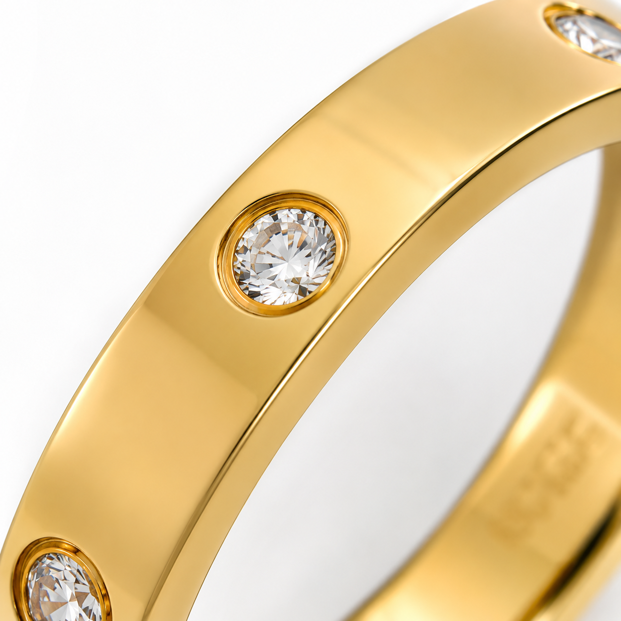 Pavé Band Ring – Gold
