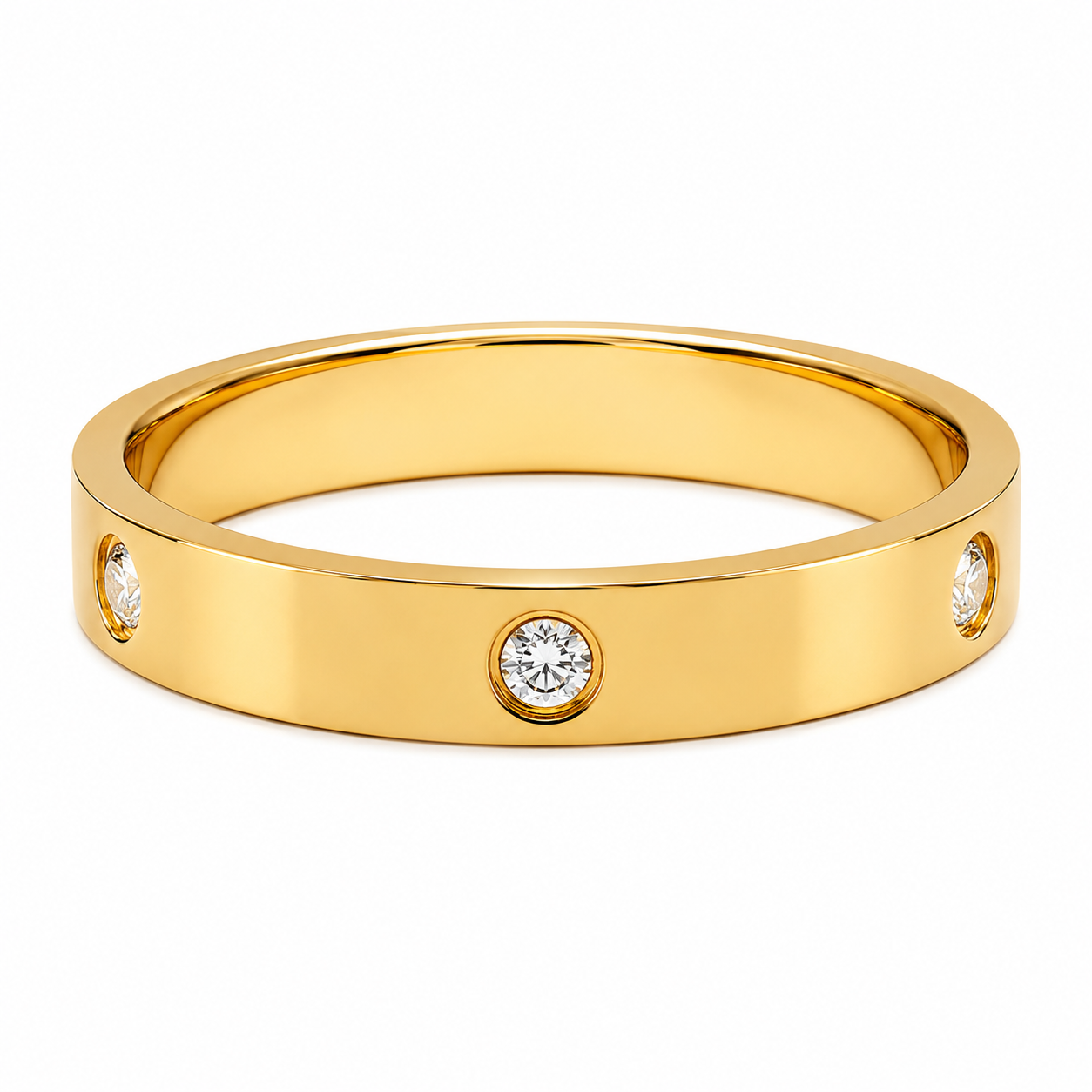 Pavé Band Ring – Gold