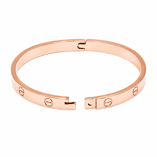 Classic Open Eternal Love Bangle – Rose