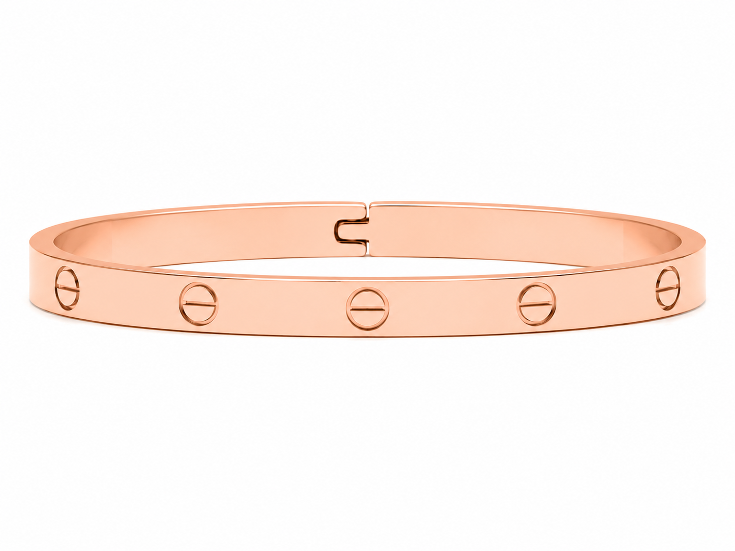 Classic Open Eternal Love Bangle – Rose