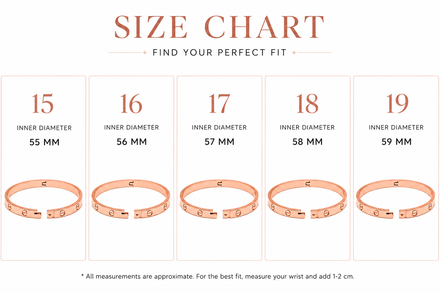 Classic Open Eternal Love Bangle – Rose