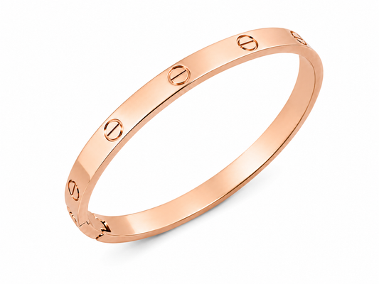 Classic Open Eternal Love Bangle – Rose