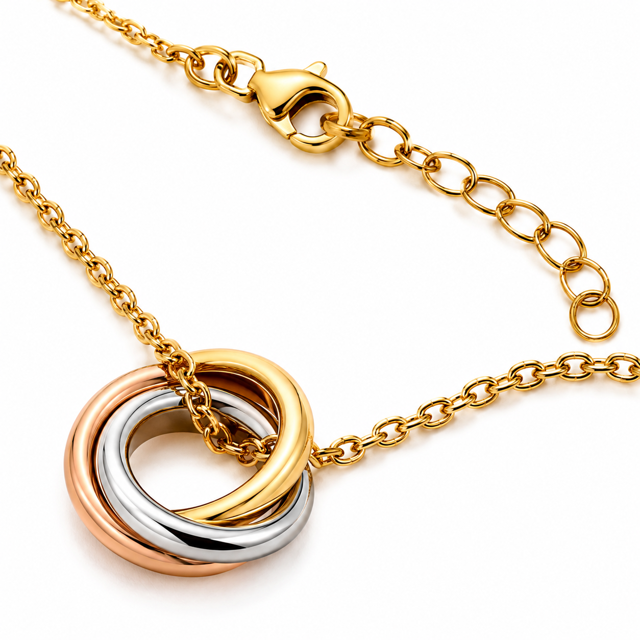Trinity Interlock Pendant Necklace