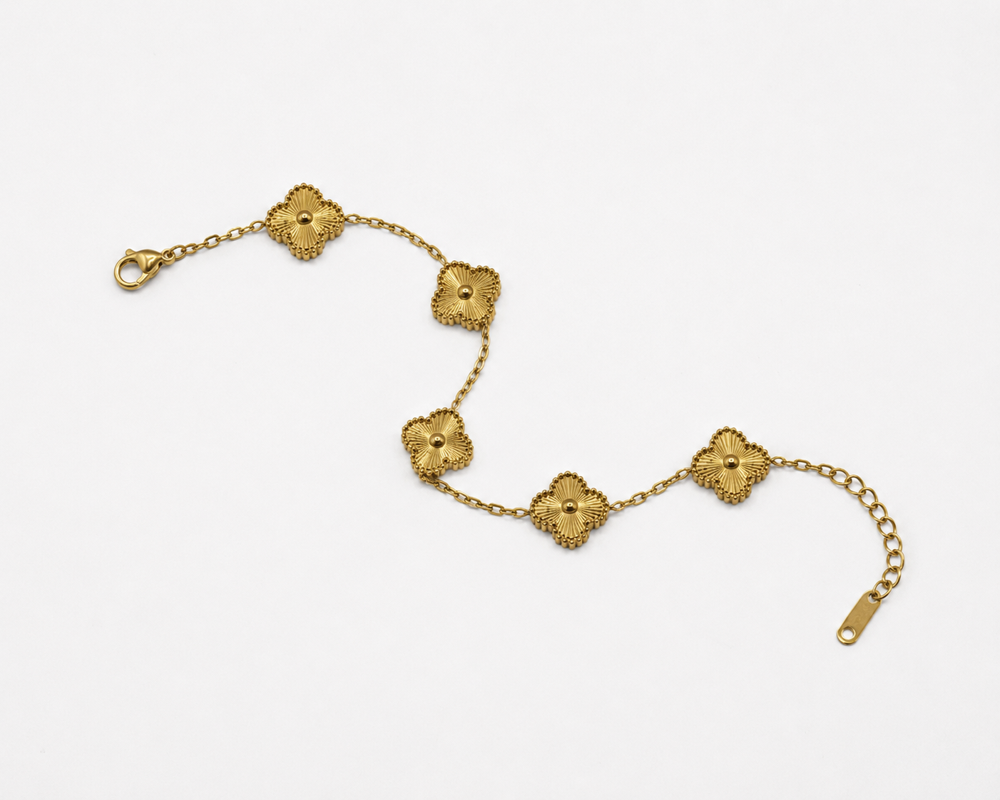Vintage Clover Bracelet – Gold