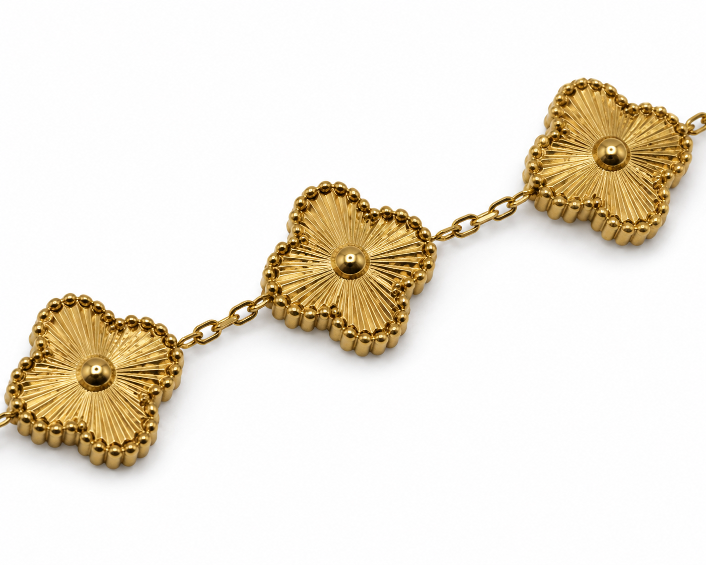 Vintage Clover Bracelet – Gold