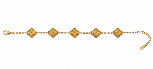 Vintage Clover Bracelet – Gold
