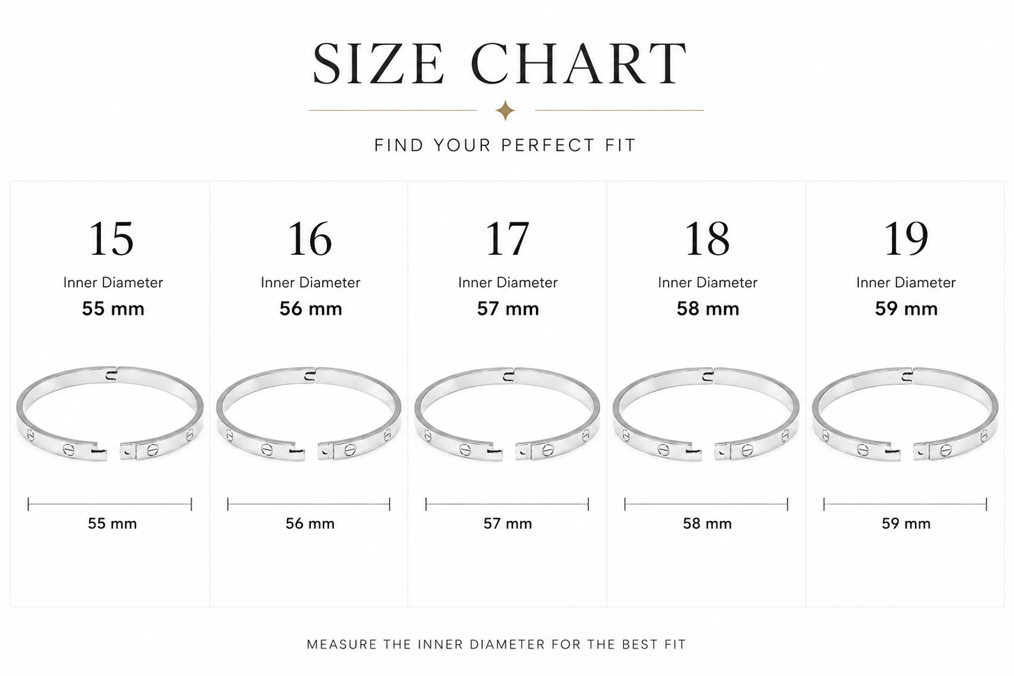 Classic Open Eternal Love Bangle – White